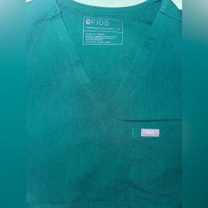 Figs hunter green scrub top